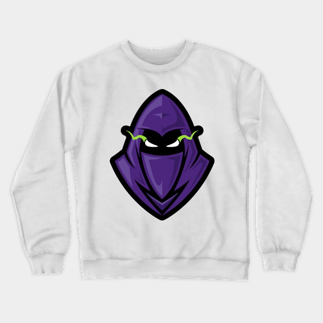 Hooded Mascot Logo Crewneck Sweatshirt by Green Dreads